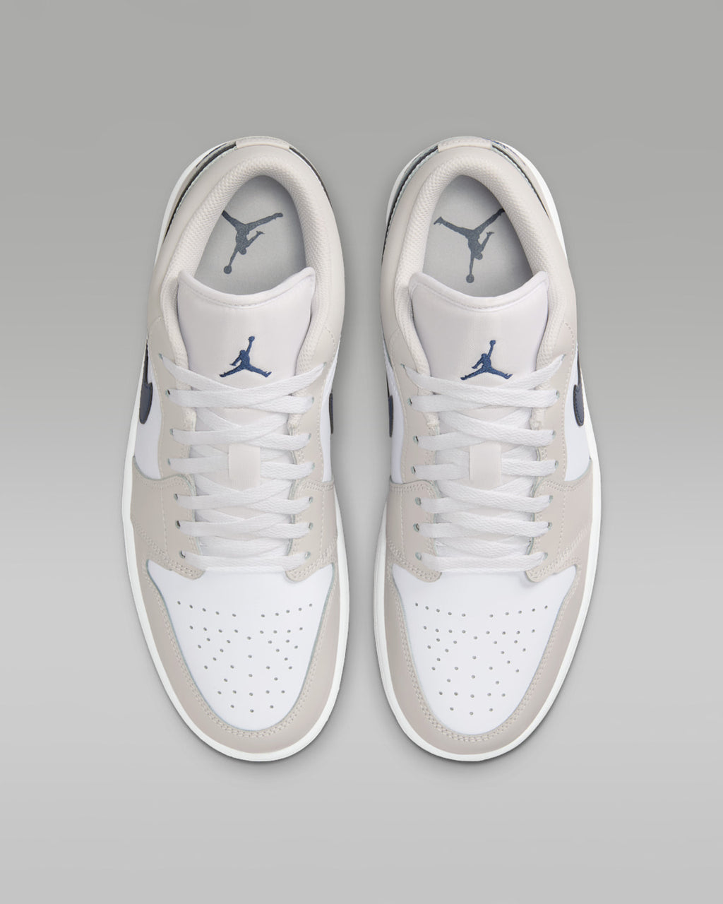 Air Jordan 1 Low Sneakers – White, Navy & Gum