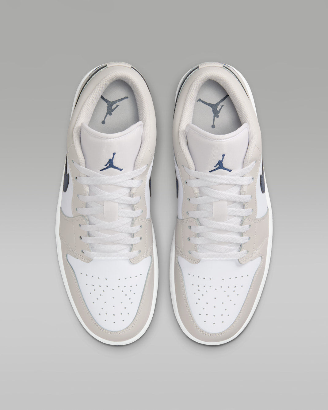 Air Jordan 1 Low Sneakers – White, Navy & Gum