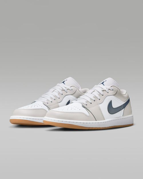 Air Jordan 1 Low Sneakers – White, Navy & Gum