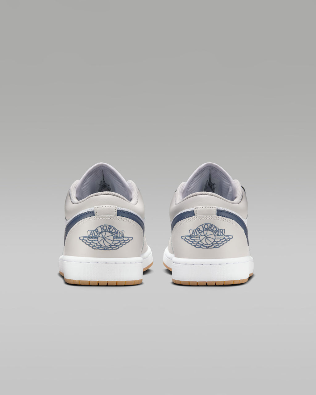 Air Jordan 1 Low Sneakers – White, Navy & Gum