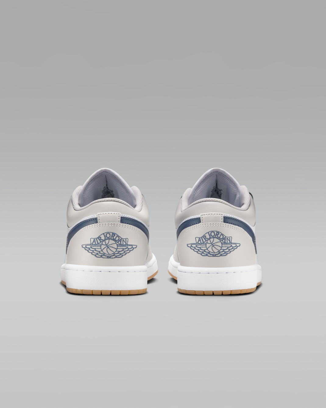 Air Jordan 1 Low Sneakers – White, Navy & Gum