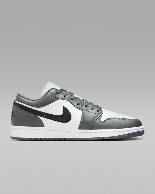 Air Jordan 1 Low Gray, White & Black Sneakers